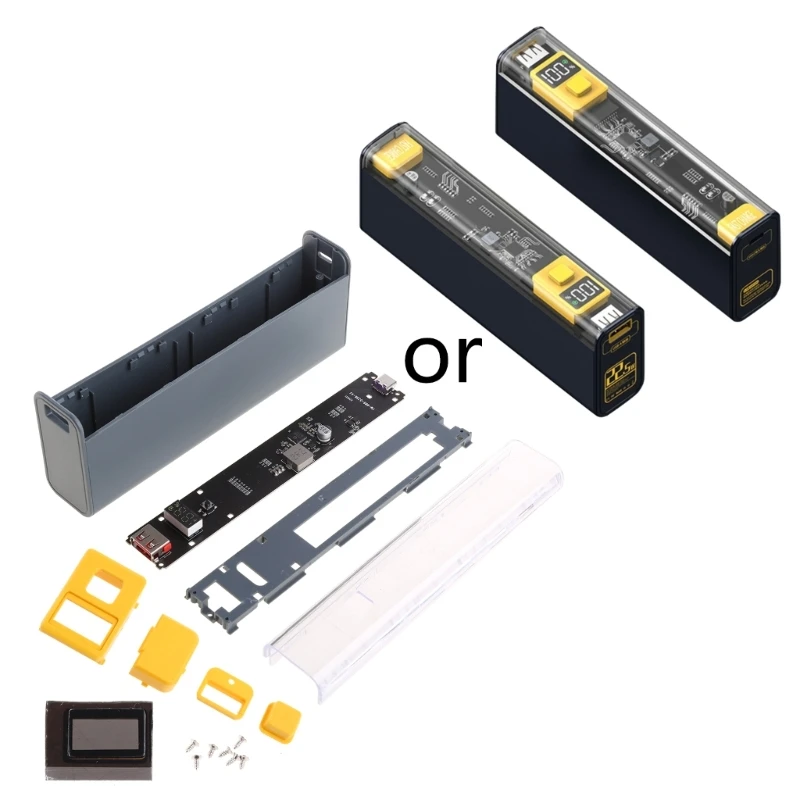 Зарядное устройство для аккумуляторов, портативный блок питания для аккумуляторов с ЖК-дисплеем PD22.5W, быстрая зарядка в двух направлениях д...
Зарядное устройство для аккумуляторов, портативный блок питания для аккумуляторов с ЖК-дисплеем PD22.5W, быстрая зарядка в двух направлениях д...