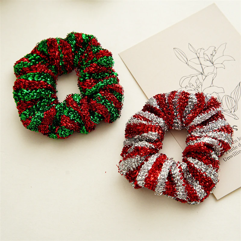 Christmas Glitter Elastic Hair Bands Bling Ponytail Holder Hair Tie Shiny Striped Large Intestine Hair Ring Hair Accessories
Christmas Glitter Elastic Hair Bands Bling Ponytail Holder Hair Tie Shiny Striped Large Intestine Hair Ring Hair Accessories