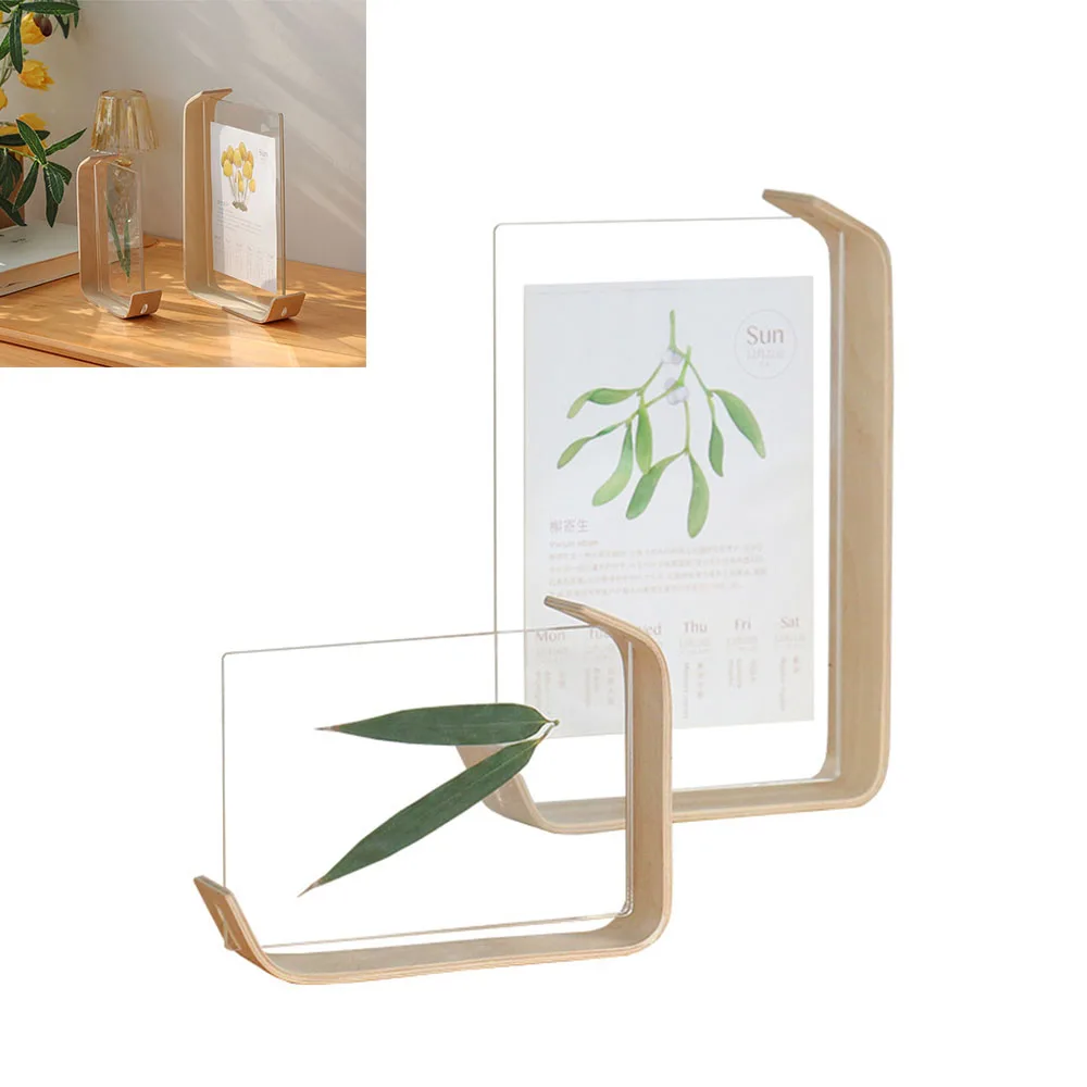 Acrylic Wooden Photo 6inch Original Wood Color Creative Transparent Herbarium Display Desktop Ornaments DIY Gift Home Decoration
Acrylic Wooden Photo 6inch Original Wood Color Creative Transparent Herbarium Display Desktop Ornaments DIY Gift Home Decoration