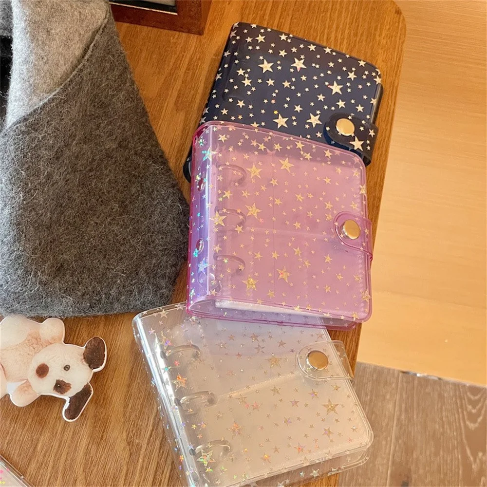 1/2/3 Inch Kpop Binder Card Holders Loose Leaf Notebook Laser Star Photo Album Organizer Mini 3 Rings Collect Book Stationery
1/2/3 Inch Kpop Binder Card Holders Loose Leaf Notebook Laser Star Photo Album Organizer Mini 3 Rings Collect Book Stationery