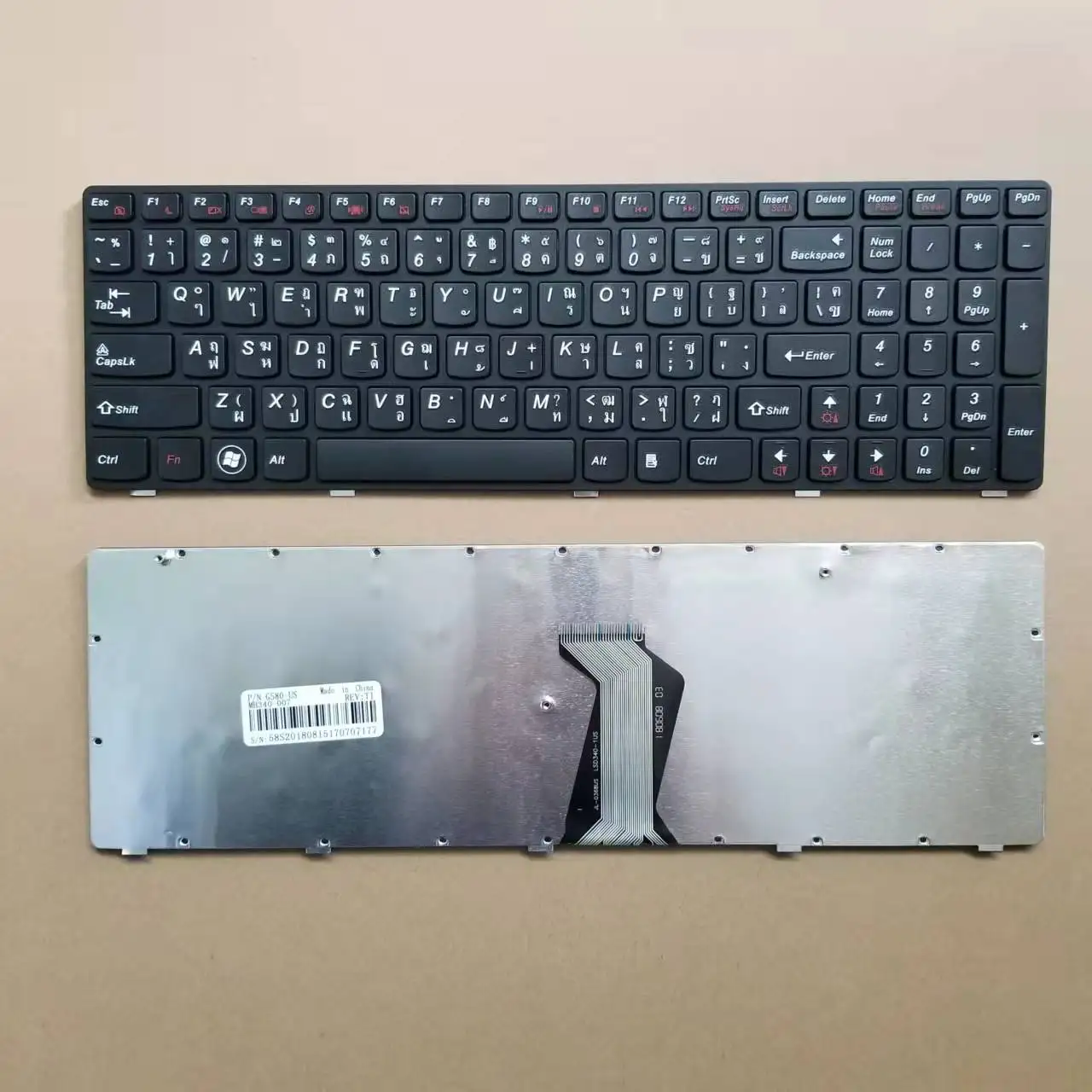 Новая тайская клавиатура для Lenovo Ideapad G580 G585 G580A G585A Z580 V580 Z585 TI คียียียчерная
Новая тайская клавиатура для Lenovo Ideapad G580 G585 G580A G585A Z580 V580 Z585 TI คียียียчерная