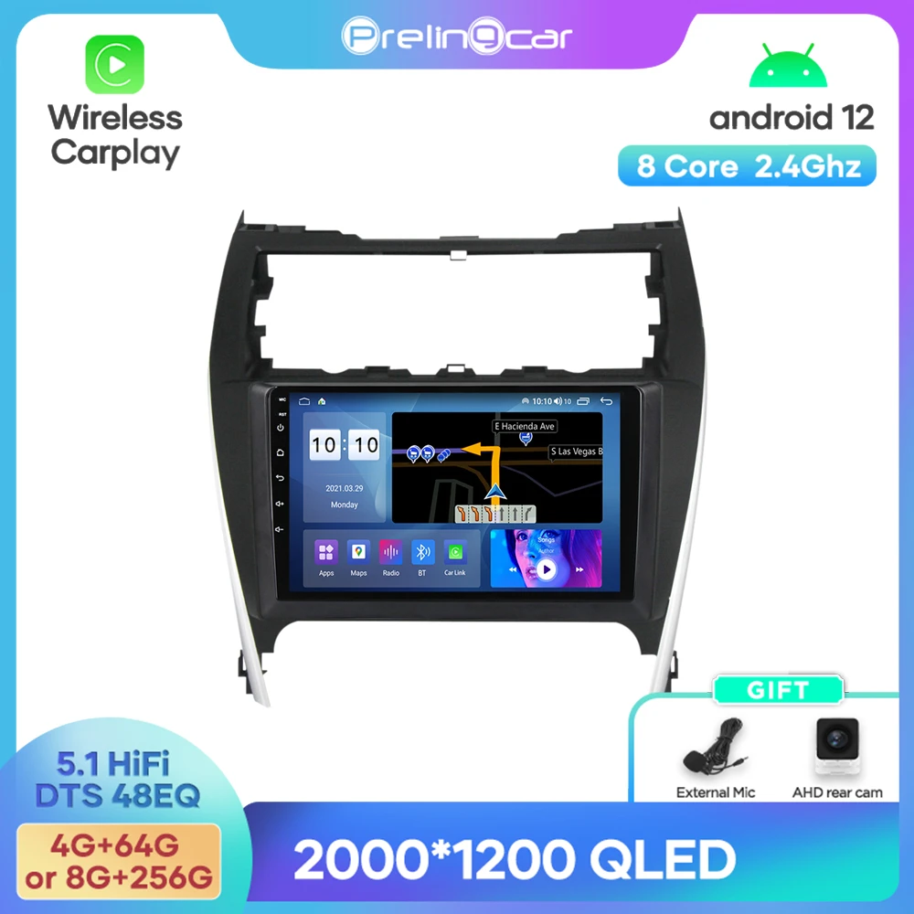 Android 12 DTS Sound For Toyota Camry 2012-2014 Years Navigation Multimedia Car Player Radio 2Din Stereo Bluetooth 48EQ
Android 12 DTS Sound For Toyota Camry 2012-2014 Years Navigation Multimedia Car Player Radio 2Din Stereo Bluetooth 48EQ