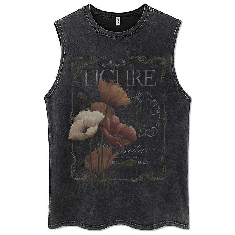 Summer Men Washed Sleeveless Tshirts Hip Hop Vintage Flower Print Gothic Vests 2022 Streetwear Harajuku Cotton Tank Tops
Summer Men Washed Sleeveless Tshirts Hip Hop Vintage Flower Print Gothic Vests 2022 Streetwear Harajuku Cotton Tank Tops