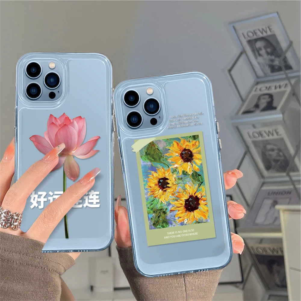 Oil Painting Flower Case for iPhone 14 13 12 11 Pro Max Mini XS XR X Transparent Cover for iPhone14promax Lotus Floral Funda
Oil Painting Flower Case for iPhone 14 13 12 11 Pro Max Mini XS XR X Transparent Cover for iPhone14promax Lotus Floral Funda