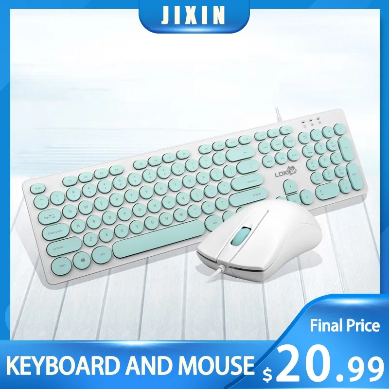 USB Punk Fashion Retro Fashion keys Keyboard And Mouse Kit Wired Office Trend Keyboard And Mouse Set Punk Keyboard Round Keycaps
USB Punk Fashion Retro Fashion keys Keyboard And Mouse Kit Wired Office Trend Keyboard And Mouse Set Punk Keyboard Round Keycaps