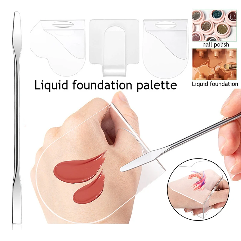 2PCS/Set Acrylic Palette And Stainless Steel Mixing Stick Gel Foundation Eye Shadow Mixing Cream Pigments Nail Ar Mixing Tool
2PCS/Set Acrylic Palette And Stainless Steel Mixing Stick Gel Foundation Eye Shadow Mixing Cream Pigments Nail Ar Mixing Tool
