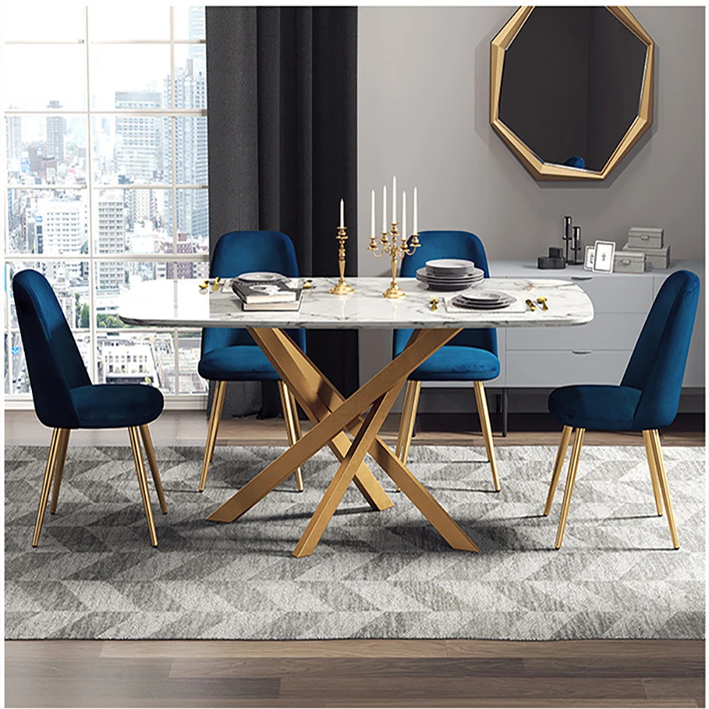 Modern Dining Table Home Furniture Marble Glass Dining Table Restaurant Furniture
Modern Dining Table Home Furniture Marble Glass Dining Table Restaurant Furniture
