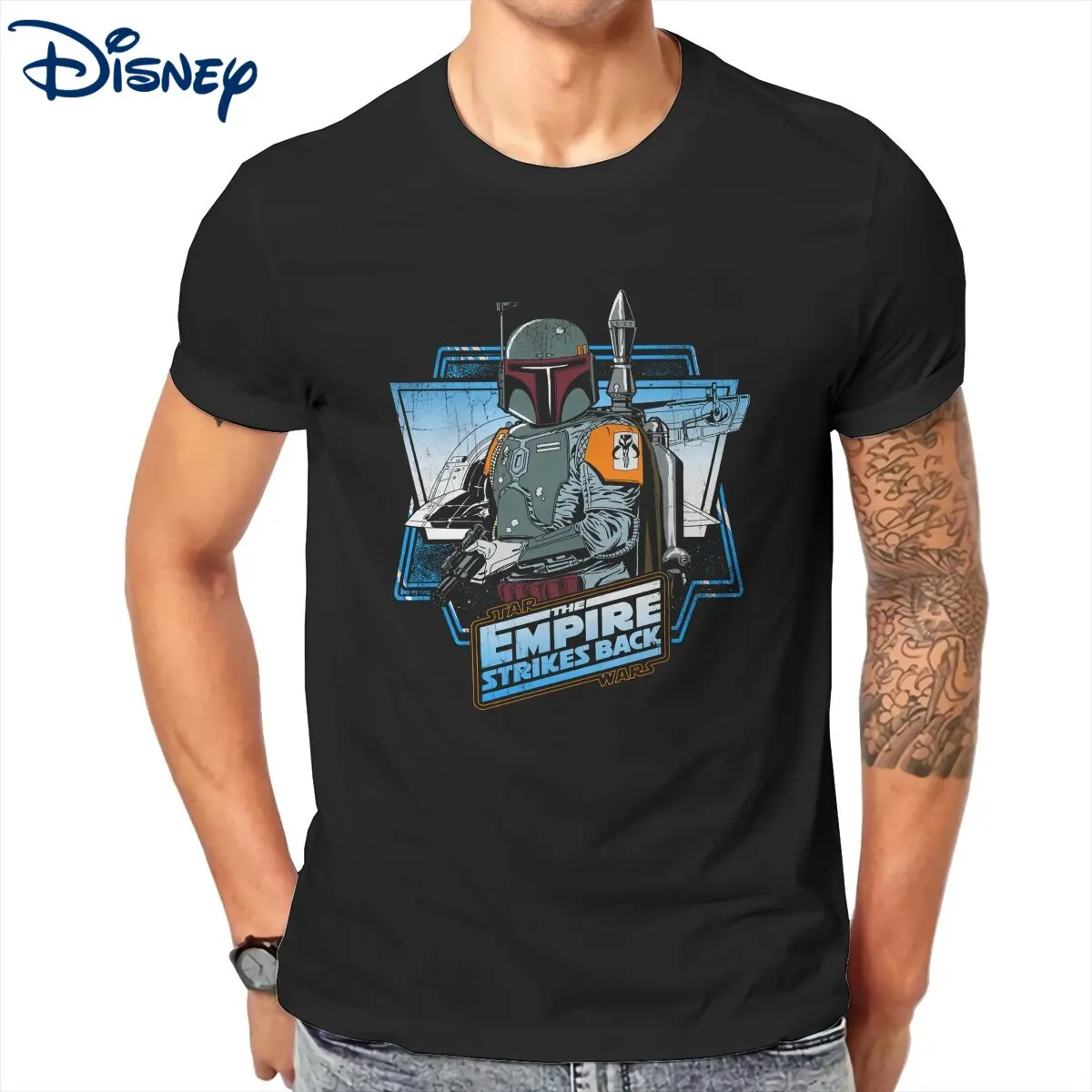 Мужская хлопковая футболка с круглым вырезом и короткими рукавами Disney Star Wars Boba Fett The Empire, Подарочная идея
Мужская хлопковая футболка с круглым вырезом и короткими рукавами Disney Star Wars Boba Fett The Empire, Подарочная идея