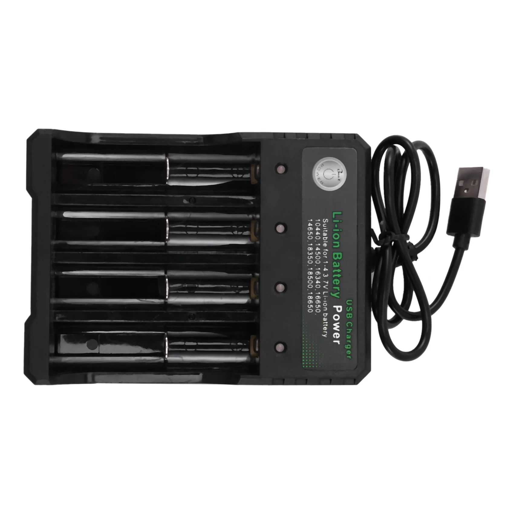 Rechargeable 4-Slot Battery Charger Li-Ion Usb Smart Fast Charger For 18350 18500 18650 Battery Aaa Li-Ion Battery
Rechargeable 4-Slot Battery Charger Li-Ion Usb Smart Fast Charger For 18350 18500 18650 Battery Aaa Li-Ion Battery