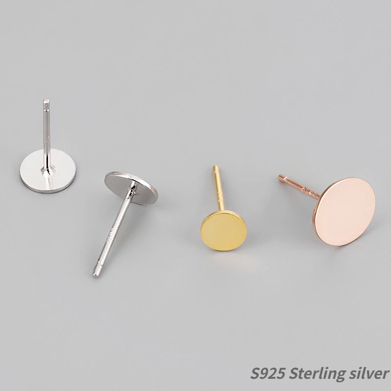 3 Colors 925 Sterling Silver Blank Post Earring Studs Base Pin With Earring Plug Earrings Setting Diy Jewelry Making Accessories
3 Colors 925 Sterling Silver Blank Post Earring Studs Base Pin With Earring Plug Earrings Setting Diy Jewelry Making Accessories