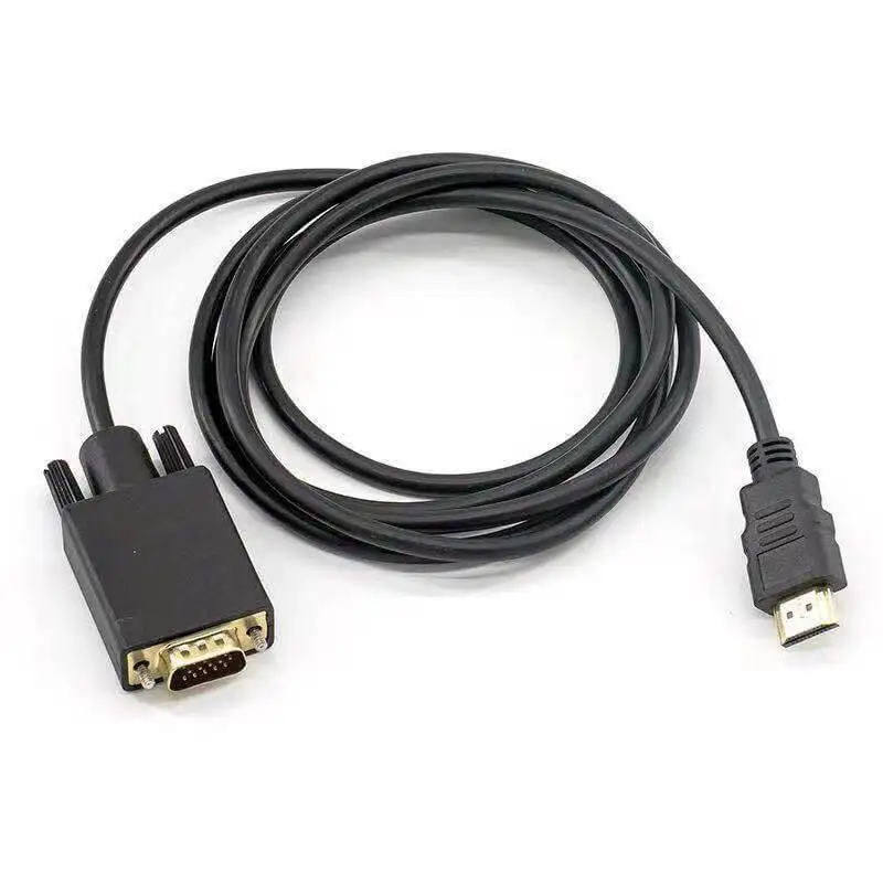 

HDMI To VGA Adapter Cable 1.8m High-definition Video 1080P For Standard VGA Interface Display Projector TV
