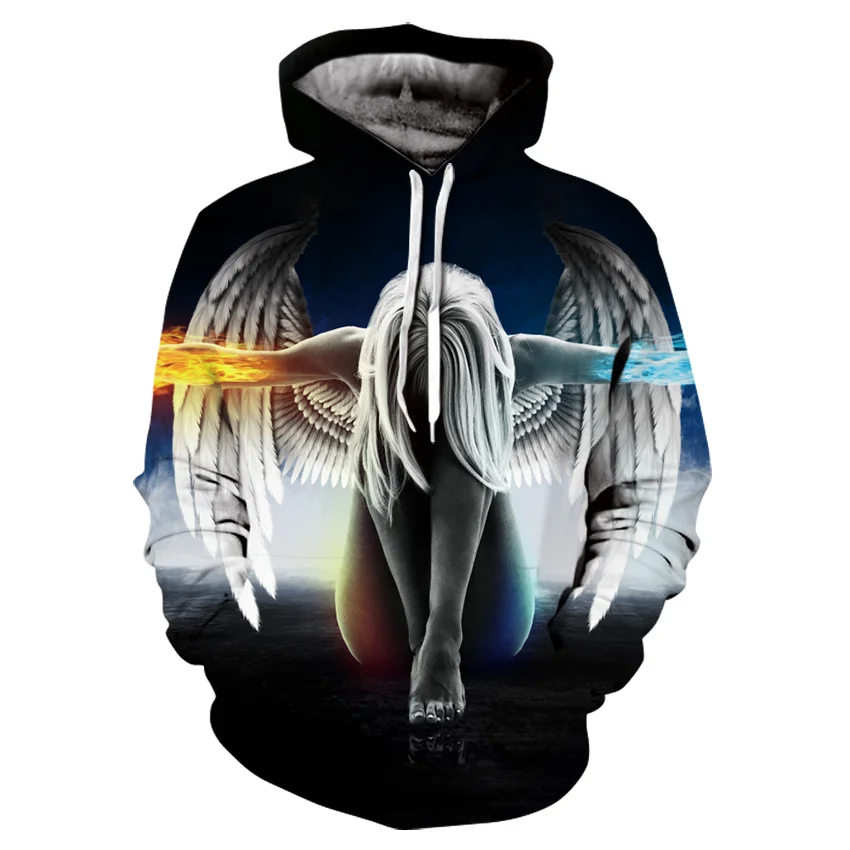 2021 Fall Men's Hoodie 3d Printing Angel Pattern Men's Hoodie Sweatshirt Fashion Casual Long Sleeve Personality hoodies Tops
2021 Fall Men's Hoodie 3d Printing Angel Pattern Men's Hoodie Sweatshirt Fashion Casual Long Sleeve Personality hoodies Tops