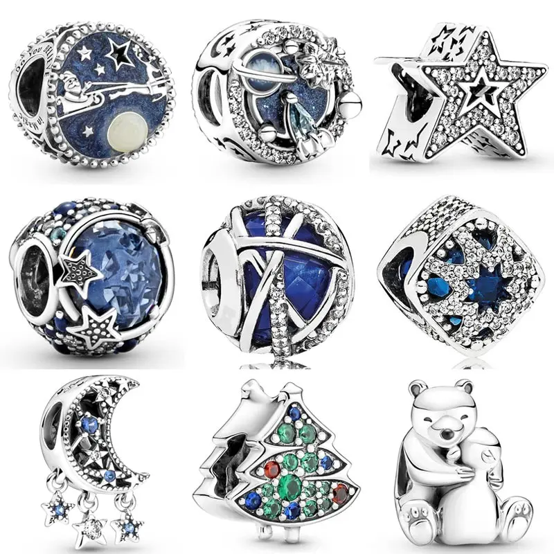 DIY Charm Santa & The Reindeer Hugging Polar Bears Tree Star Galaxy & Moon 925 Sterling Silver Bead Fit Europe Bracelet Jewelry
DIY Charm Santa & The Reindeer Hugging Polar Bears Tree Star Galaxy & Moon 925 Sterling Silver Bead Fit Europe Bracelet Jewelry