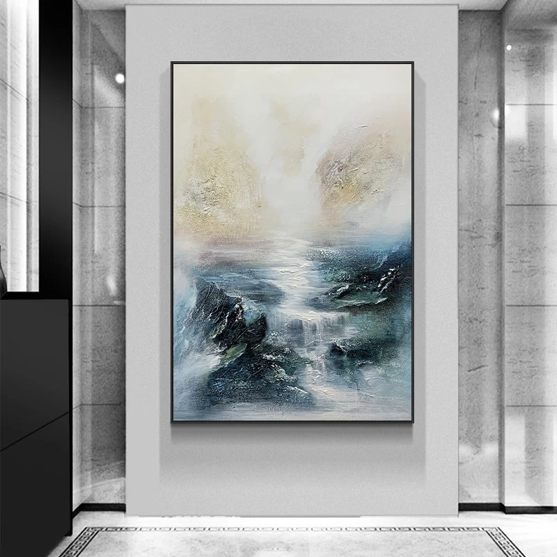 Hand Painted Zao Wou-ki Style Abstract Decorative Painting Landscape Hanging Painting Study Office Mural
Hand Painted Zao Wou-ki Style Abstract Decorative Painting Landscape Hanging Painting Study Office Mural