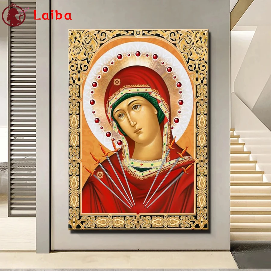 Алмазная живопись «сделай сам», религиозная фигурка, портрет, Алмазная мозаика, полная выкладка, квадратная, круглая вышивка крестиком, хобби ручной работы
Алмазная живопись «сделай сам», религиозная фигурка, портрет, Алмазная мозаика, полная выкладка, квадратная, круглая вышивка крестиком, хобби ручной работы