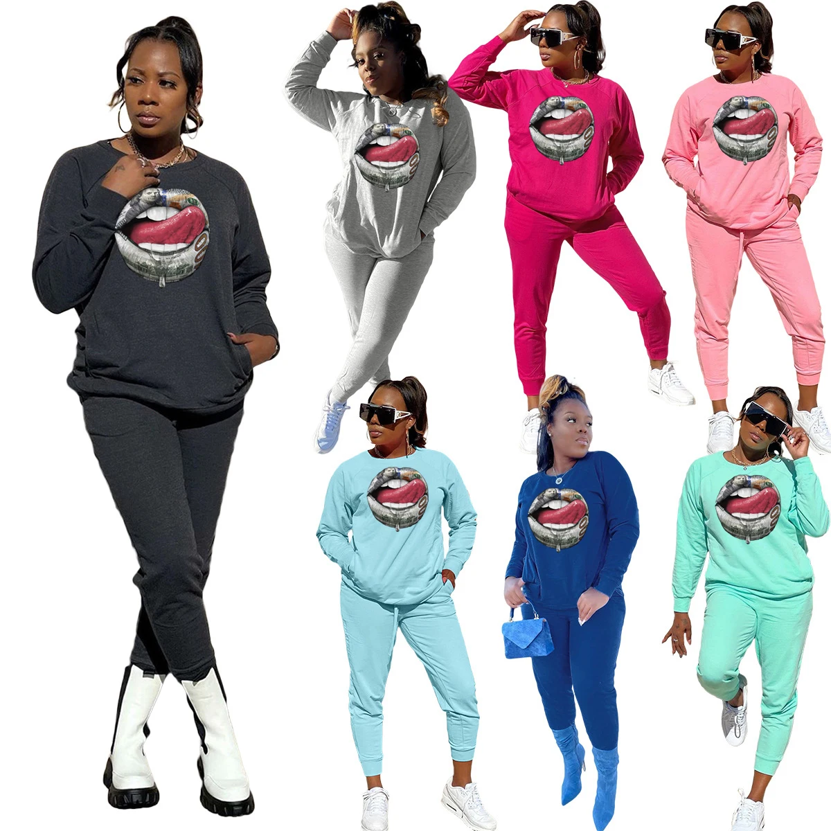 2 Piece Set Women Fall Clothing Suit Letter Print Ribbed Outfit Tracksuit Bodycon Active Wear Matching Set Wholesale Dropshpping
2 Piece Set Women Fall Clothing Suit Letter Print Ribbed Outfit Tracksuit Bodycon Active Wear Matching Set Wholesale Dropshpping