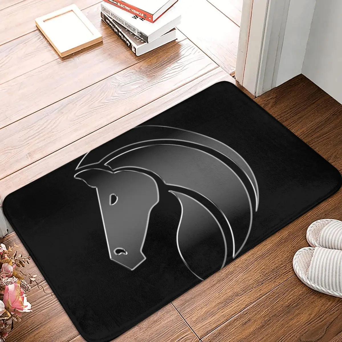 Horse Animal Wild Freedom Chrome Logo Bath Door Mat Jdms Car Rug Carpet Decor Entrance Living Room Home Kitchen Bedroom Antislip
Horse Animal Wild Freedom Chrome Logo Bath Door Mat Jdms Car Rug Carpet Decor Entrance Living Room Home Kitchen Bedroom Antislip