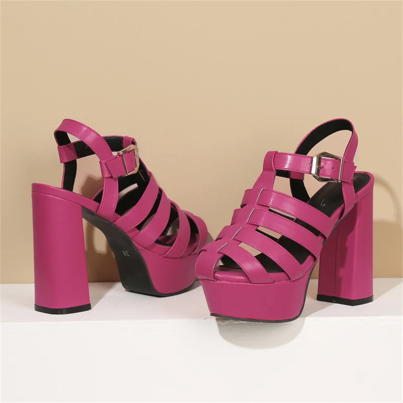 High Heel Women Sandal 2023 Summer Gothic Platform T-Strap Buckle Party Breathable Peep Toe Party Women Shoes Dropshopping
High Heel Women Sandal 2023 Summer Gothic Platform T-Strap Buckle Party Breathable Peep Toe Party Women Shoes Dropshopping