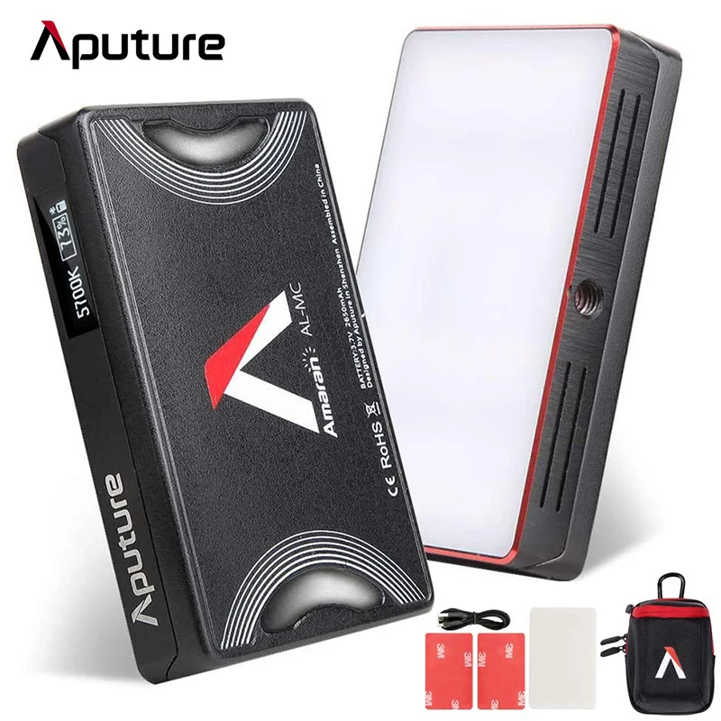 Aputure AL MC RGBWW LED Film Light 3200K-6500K Photography Lighting CCT Control AL-MC Mini RGB Light Video Sidus Link App
Aputure AL MC RGBWW LED Film Light 3200K-6500K Photography Lighting CCT Control AL-MC Mini RGB Light Video Sidus Link App