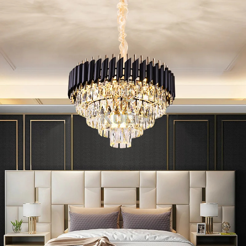 Modern Oval Crystal Led Chandelier Lighting Black Pendant Light for Dining Room Living Room
Modern Oval Crystal Led Chandelier Lighting Black Pendant Light for Dining Room Living Room