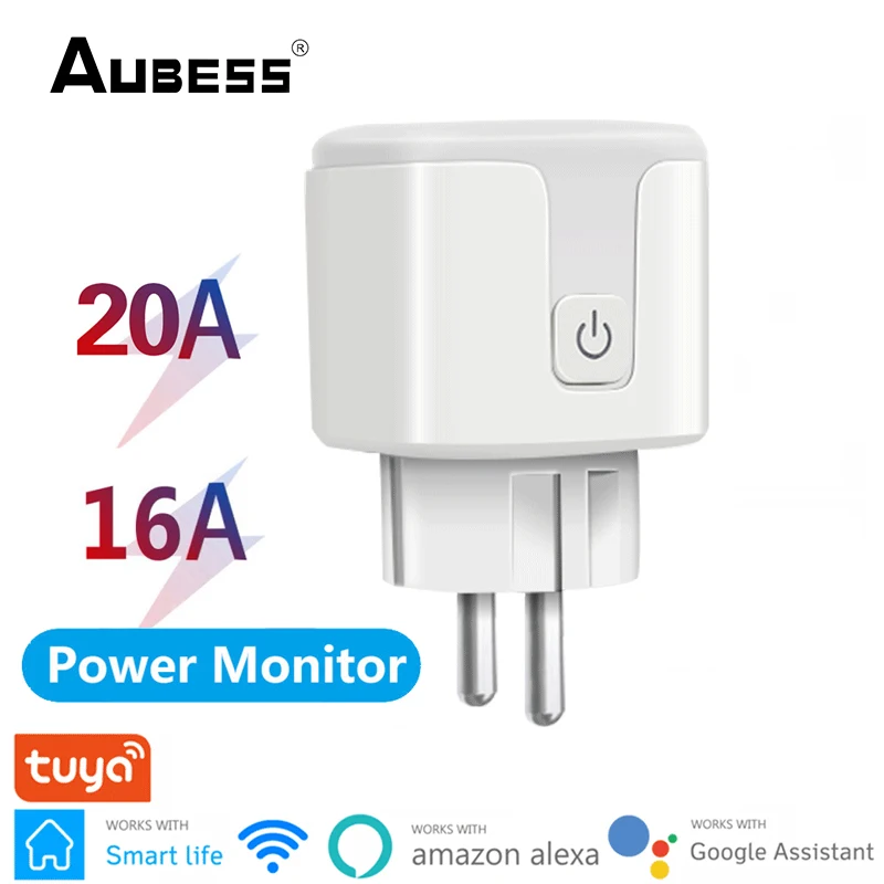 WiFi Smart Socket EU 16A 20A Smart Plug With Power Monitor Timing Function Tuya Smart Life APP Control For Alexa Google Home
WiFi Smart Socket EU 16A 20A Smart Plug With Power Monitor Timing Function Tuya Smart Life APP Control For Alexa Google Home