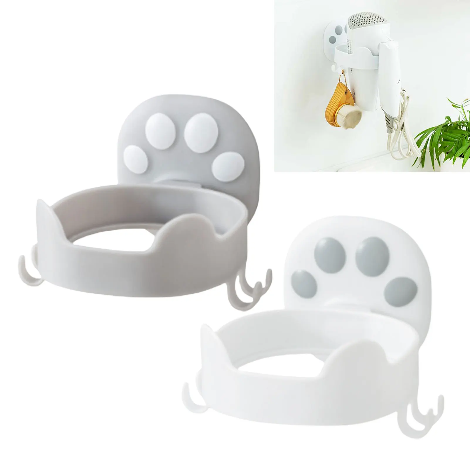 Hair Dryer Holder Cat Claw Blow Dryer Holder Wall Mounted Hairdryer Rack Bathroom Self-Adhesive Drier Organizer Drier Hanger
Hair Dryer Holder Cat Claw Blow Dryer Holder Wall Mounted Hairdryer Rack Bathroom Self-Adhesive Drier Organizer Drier Hanger