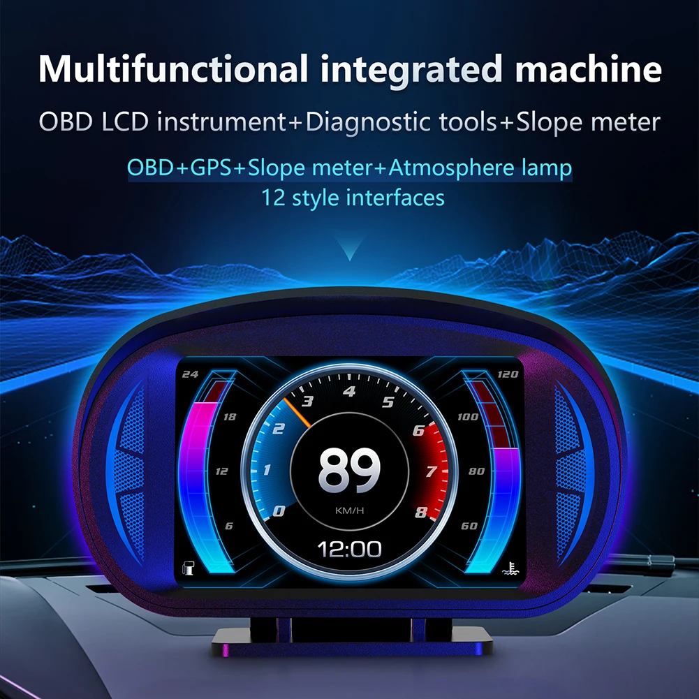 1pc LCD Instrument Car Repartment Parts GPS Mode Function HUD Gauge Car Head Up Display For OBD2 Gasoline Vehicles
1pc LCD Instrument Car Repartment Parts GPS Mode Function HUD Gauge Car Head Up Display For OBD2 Gasoline Vehicles