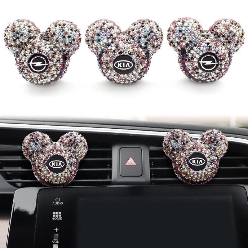 

Car Air Freshener Auto Styling Mickey Air Vent Clip Parfum Flavoring Ventilation Outlet Aromatherapy Deodorant For Renault Goods