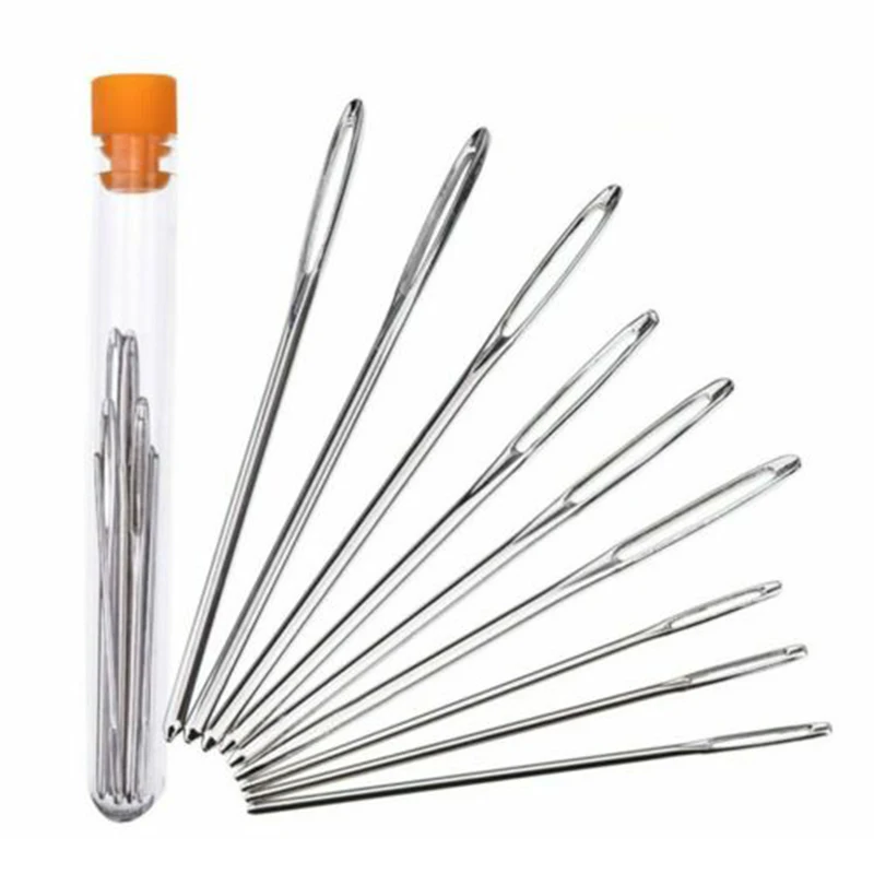 9pcs Large Eye Blunt Needles Professional Embroidery Cross Stitch Sewing Needles DIY Leather Needlework Accessories
9pcs Large Eye Blunt Needles Professional Embroidery Cross Stitch Sewing Needles DIY Leather Needlework Accessories