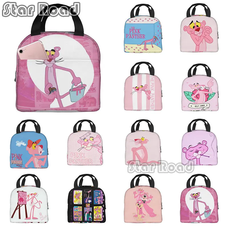 Kawaii Cartoon Anime Pink Panther Lunch Bento Bags Portable Aluminum Foil Thickened Thermal Cloth Lunch Bag for Women Men Boy
Kawaii Cartoon Anime Pink Panther Lunch Bento Bags Portable Aluminum Foil Thickened Thermal Cloth Lunch Bag for Women Men Boy