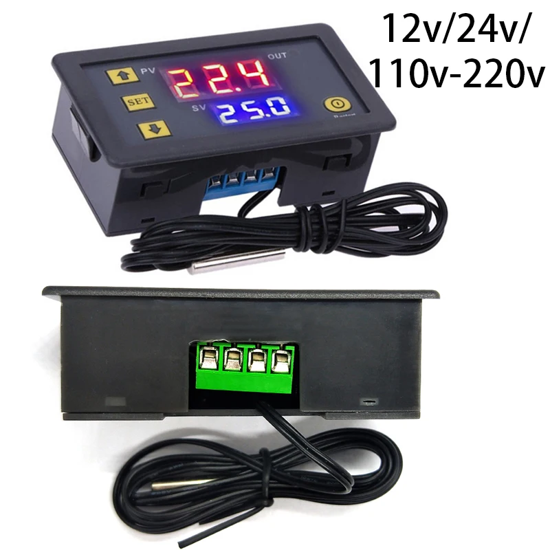 12V/24V Probe Line 20A Digital Temperature Control LED Display Thermostat Switch Regulator With Heat/Cooling Control Instrument
12V/24V Probe Line 20A Digital Temperature Control LED Display Thermostat Switch Regulator With Heat/Cooling Control Instrument
