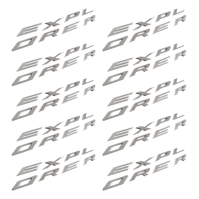 10X Explorer Car Emblem Front Hood Emblem 3D Letters Explorer Sticker Fit For Ford 2011-2019 Explorer (Gloss Silver)
10X Explorer Car Emblem Front Hood Emblem 3D Letters Explorer Sticker Fit For Ford 2011-2019 Explorer (Gloss Silver)