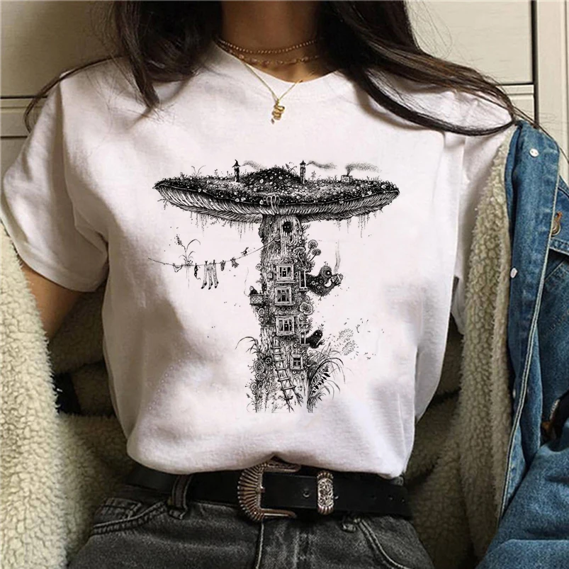 Mushroom Printed T Shirt Women Fashion Anime Top Tee Japanese Summer Cartoon Tshirt Kawaii Aesthetic Female T-shirt for Women
Mushroom Printed T Shirt Women Fashion Anime Top Tee Japanese Summer Cartoon Tshirt Kawaii Aesthetic Female T-shirt for Women