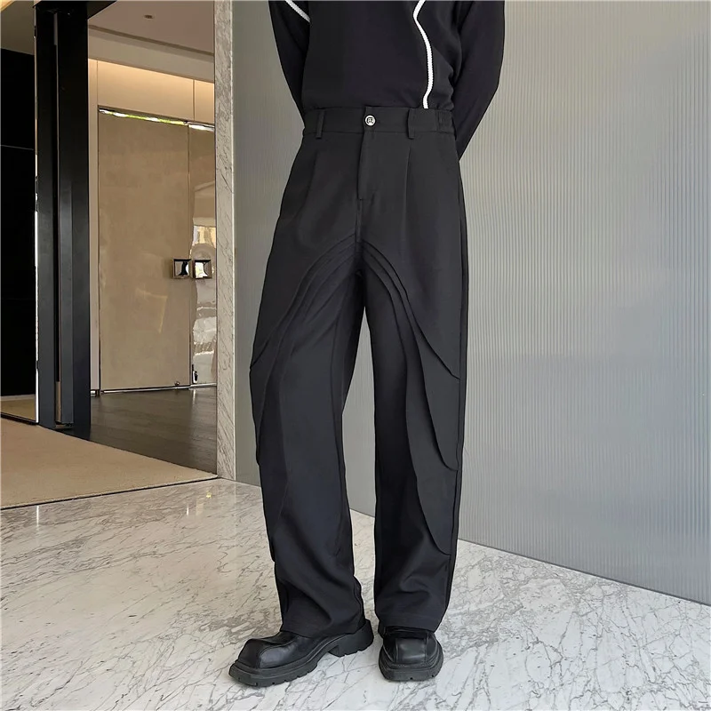 SYUHGFA 2023 Autumn New Trendy Suit Pants Stylish Male Personality Clothing Multi Pleated Niche Design Slim Men's Straight Pants
SYUHGFA 2023 Autumn New Trendy Suit Pants Stylish Male Personality Clothing Multi Pleated Niche Design Slim Men's Straight Pants