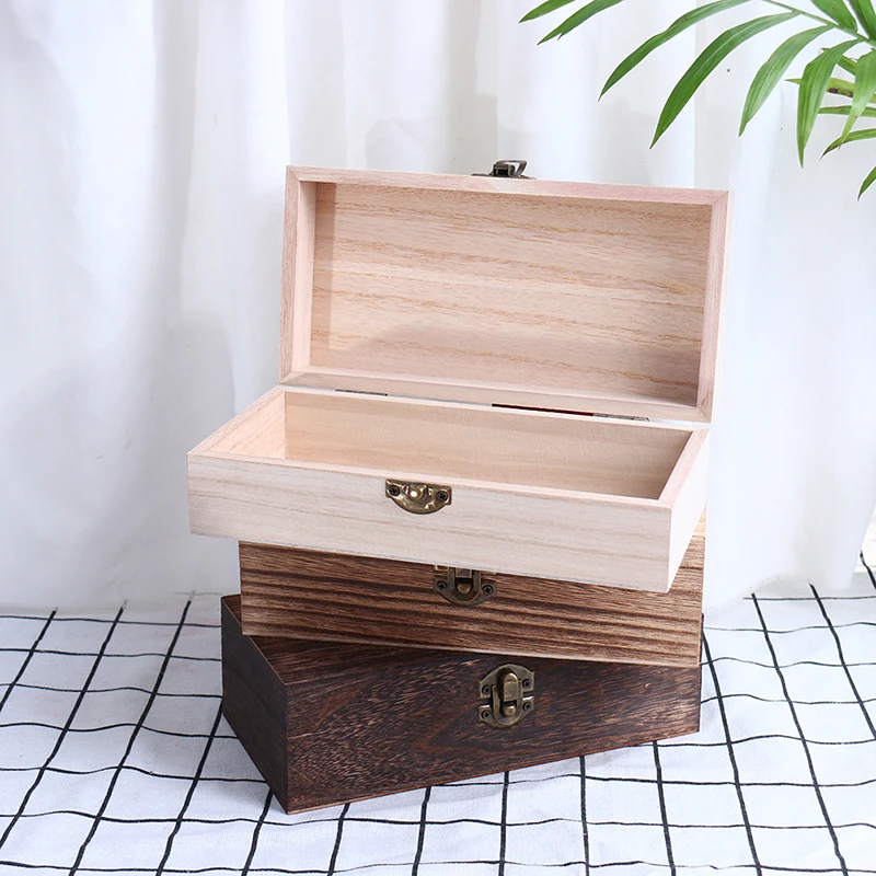 Retro Jewelry Box Desktop Wood Clamshell Storage Hand Decoration Wooden Box Organizers Storage
Retro Jewelry Box Desktop Wood Clamshell Storage Hand Decoration Wooden Box Organizers Storage