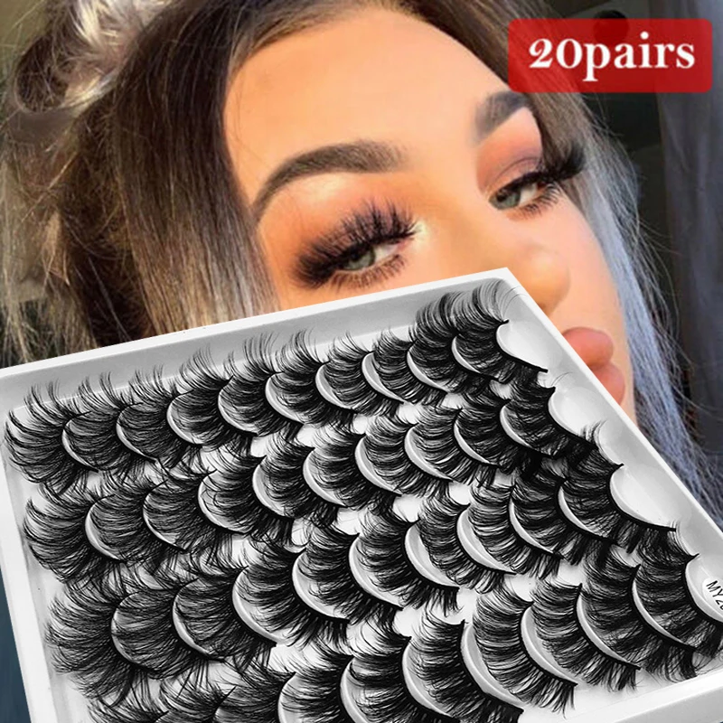 20pairs False Eyelashes Bushy Cross False Lash Full Strip Lashes Reusable Natural Lashes Extension Eye Makeup Beauty Supplies
20pairs False Eyelashes Bushy Cross False Lash Full Strip Lashes Reusable Natural Lashes Extension Eye Makeup Beauty Supplies