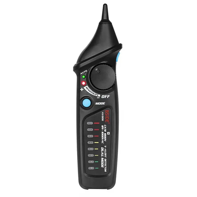 BSIDE Non-contact Voltage Detector Pen Dual Mode AC 12-1000V Auto/Manual NCV Tester Live Wire Check Sensitivity Adjustable
BSIDE Non-contact Voltage Detector Pen Dual Mode AC 12-1000V Auto/Manual NCV Tester Live Wire Check Sensitivity Adjustable