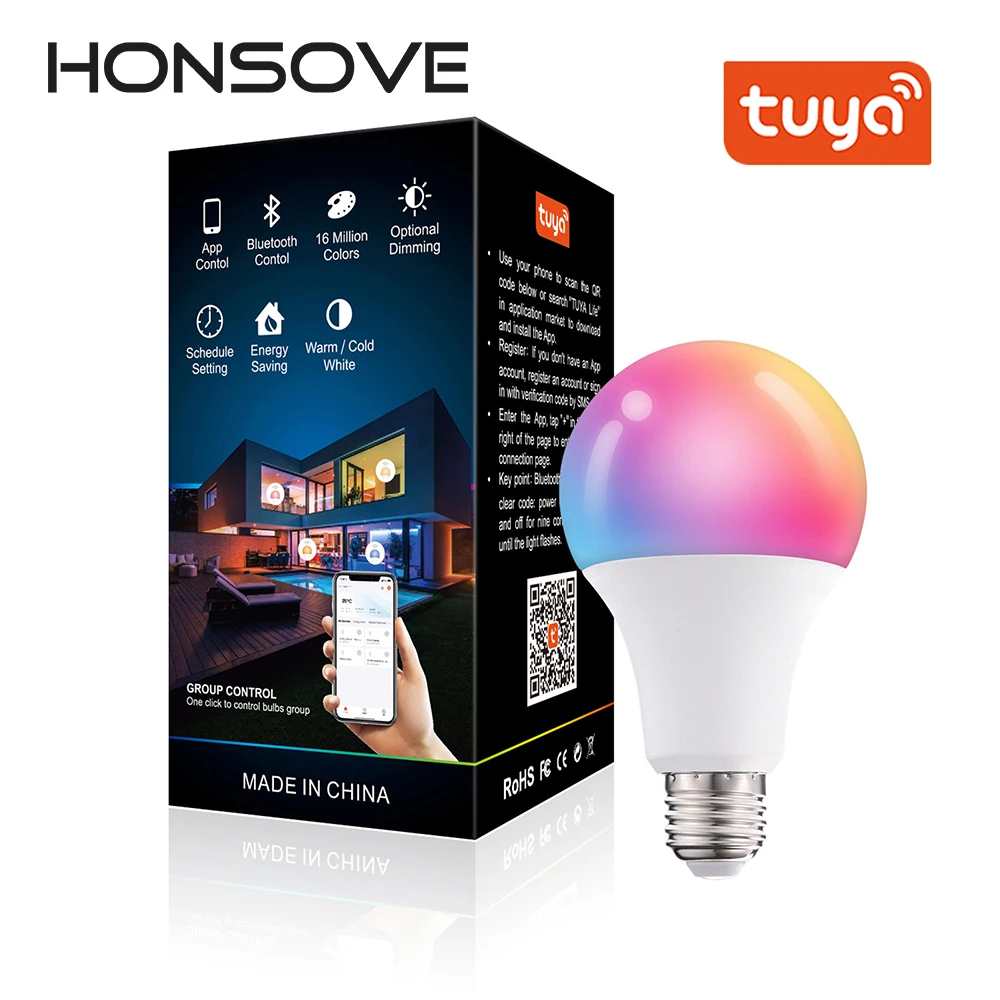 Умная светодиодная RGB лампа 15 Вт Tuya E26 E27 B22 Bluetooth лампа Alexa Google Home Assistant Siri с голосовым управлением регулируемой яркостью
Умная светодиодная RGB лампа 15 Вт Tuya E26 E27 B22 Bluetooth лампа Alexa Google Home Assistant Siri с голосовым управлением регулируемой яркостью