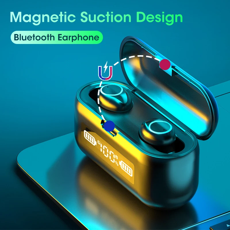 Bluetooth Earphone Wireless Headphones Active Noise Cancellation Deep Bass Stereo Sport Earbuds in Ear Dual Mic With Charge box
Bluetooth Earphone Wireless Headphones Active Noise Cancellation Deep Bass Stereo Sport Earbuds in Ear Dual Mic With Charge box