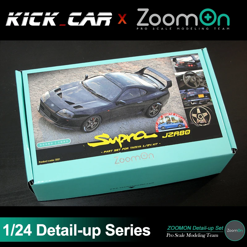 

ZoomOn Z021 1/24 Model Vehicle Supra(JZA80) TRD part set Detail-up set Model Car Suite Hand Made Arts Hobbyist Gift
