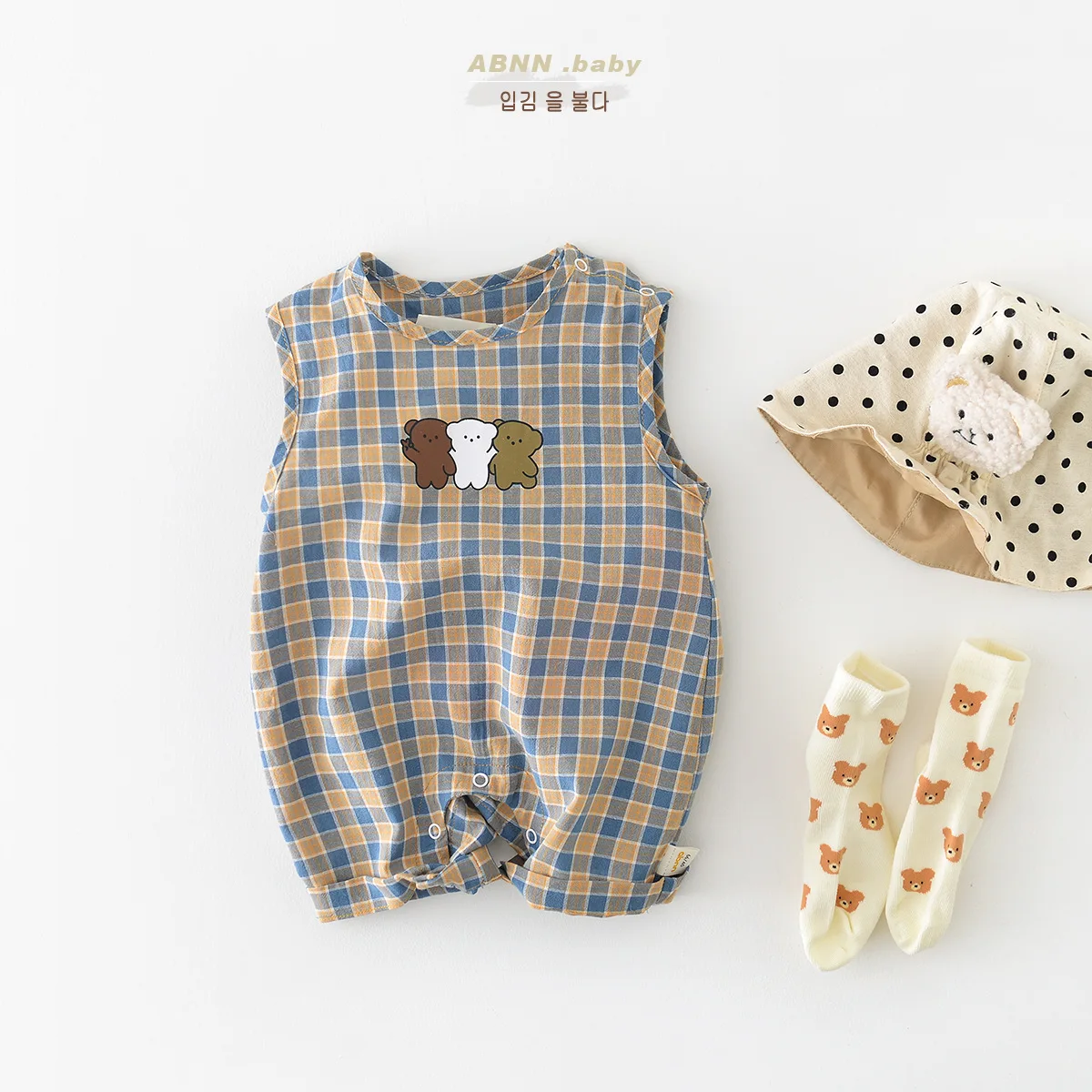 Jenny&DaveBaby 2023 Summer New Checkered Sleeveless One Piece Romper ins for Boys and Girls Nordic Outwear Short Creeper for Chi
Jenny&DaveBaby 2023 Summer New Checkered Sleeveless One Piece Romper ins for Boys and Girls Nordic Outwear Short Creeper for Chi