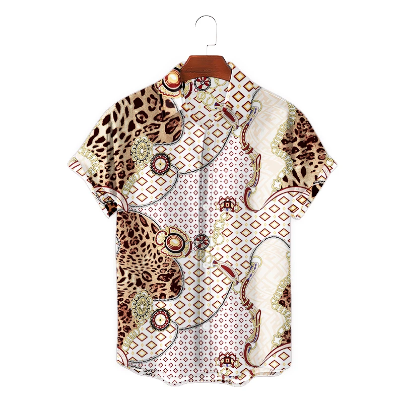 Summer Fashion Men Hawaiian Shirt Short Sleeve Button Animal Pattern Print Casual Beach Aloha Luxury Designer Shirt Plus Size
Summer Fashion Men Hawaiian Shirt Short Sleeve Button Animal Pattern Print Casual Beach Aloha Luxury Designer Shirt Plus Size
