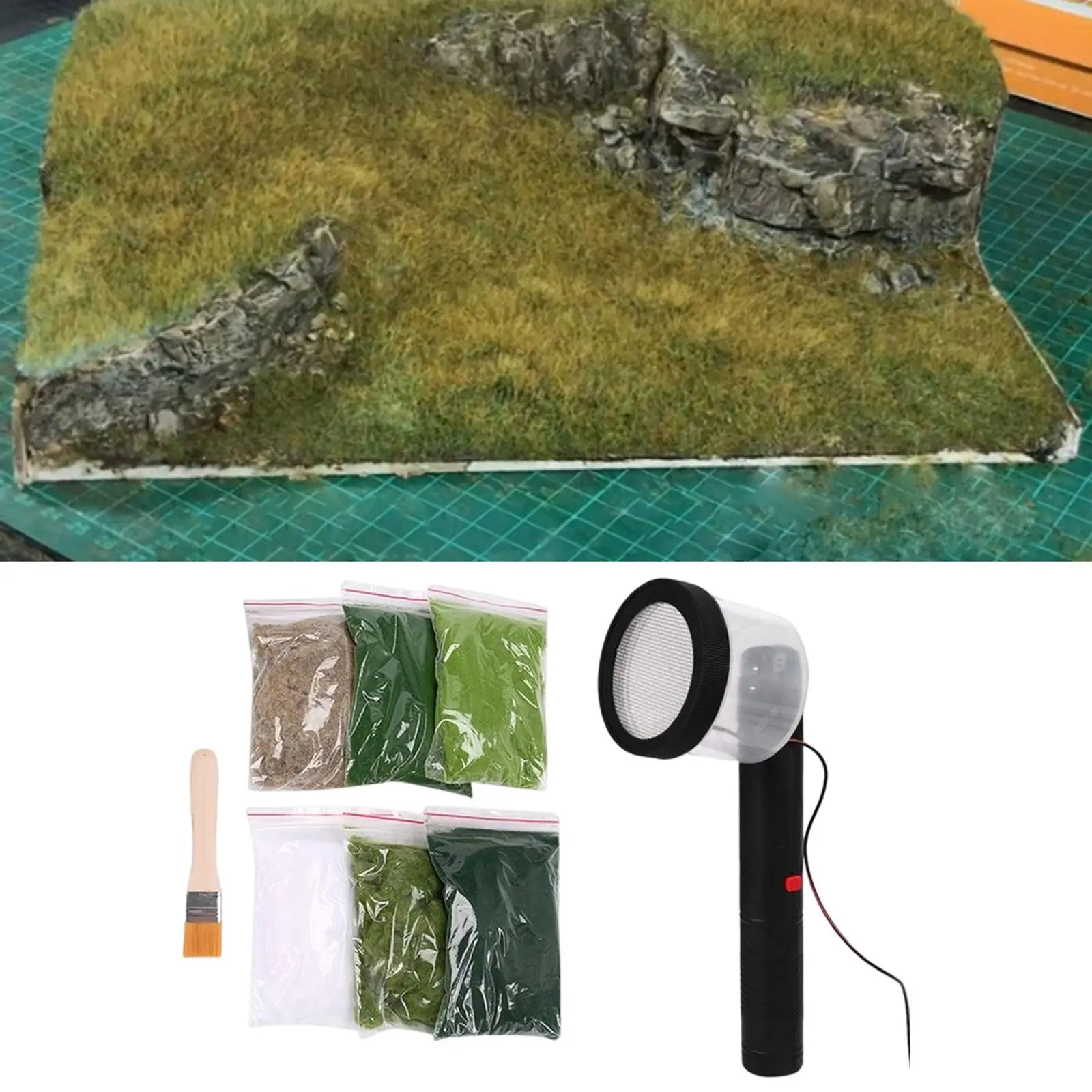 Static Grass Applicator DIY for Modeling for Landscaping Railway Architecture Scenery Modelling Electrostatic Flocking Machine
Static Grass Applicator DIY for Modeling for Landscaping Railway Architecture Scenery Modelling Electrostatic Flocking Machine
