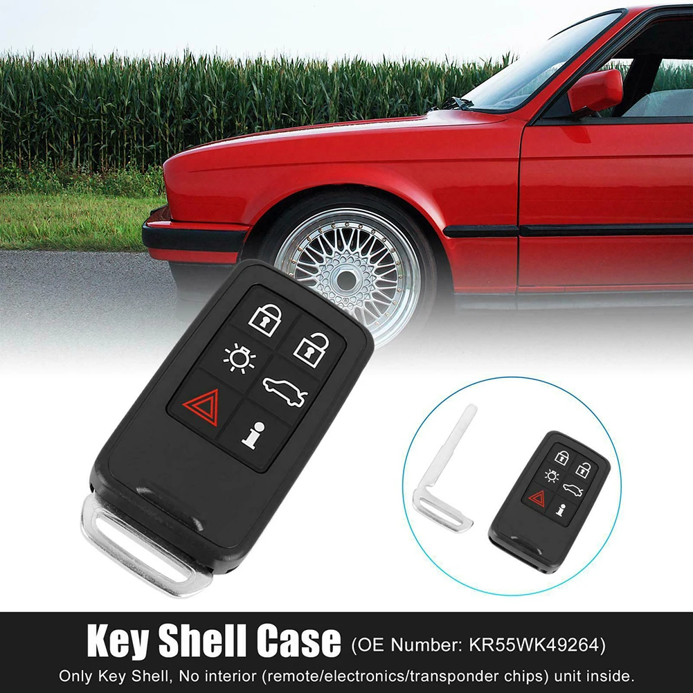 Car Keyless Remote Key Fob Shell Case KR55WK49264 For Volvo Black 6 Key Button Hot Sale Car Accessories
Car Keyless Remote Key Fob Shell Case KR55WK49264 For Volvo Black 6 Key Button Hot Sale Car Accessories