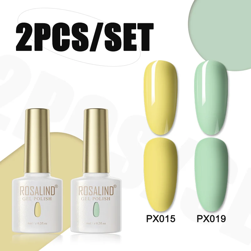 ROSALIND 2PCS/SET Gel Nail Polish Set Semi Permanent Hybrid Gel Varnish Need Lacquer Base Top Coat Nails Art For Nail Gel Kit
ROSALIND 2PCS/SET Gel Nail Polish Set Semi Permanent Hybrid Gel Varnish Need Lacquer Base Top Coat Nails Art For Nail Gel Kit