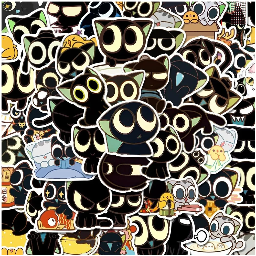 10/30/62pcs Big Eye Black Cat Stickers Kawaii Animal Kitty Cartoon Decal Decorative Phone Planner Journal Kawaii Kid Sticker Toy
10/30/62pcs Big Eye Black Cat Stickers Kawaii Animal Kitty Cartoon Decal Decorative Phone Planner Journal Kawaii Kid Sticker Toy