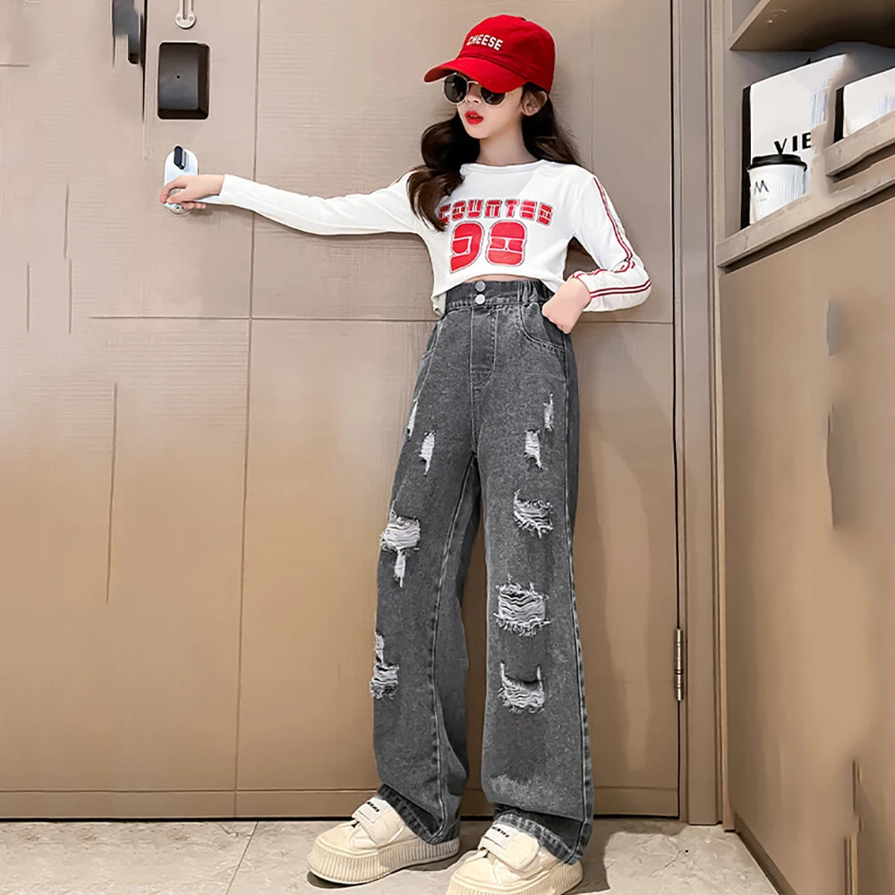 Girls Jeans Pants Kids Denim Trousers Children Casual Cartoon Jeans Autumn Winter Toddler Baby Girl Clothes for 5-16 Years
Girls Jeans Pants Kids Denim Trousers Children Casual Cartoon Jeans Autumn Winter Toddler Baby Girl Clothes for 5-16 Years