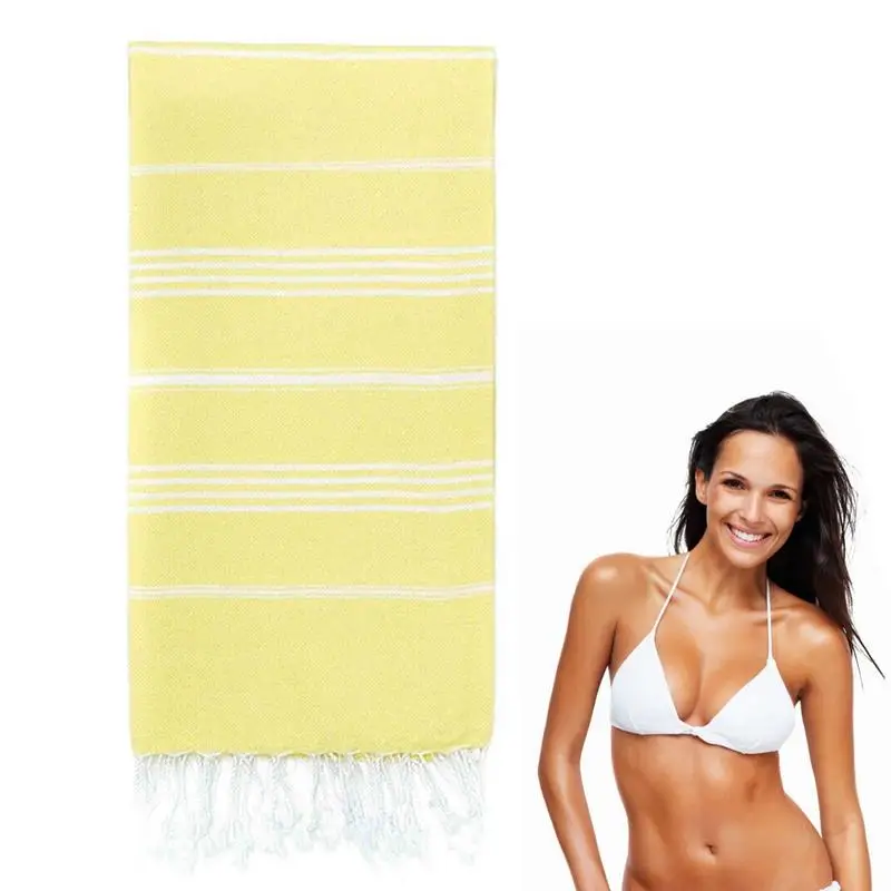 

Пляжное полотенце с кисточками, абсорбирующий тонкий лист с кисточкой, Детские принадлежности для путешествий, для сауны, спа, ванны, тренажерного зала и