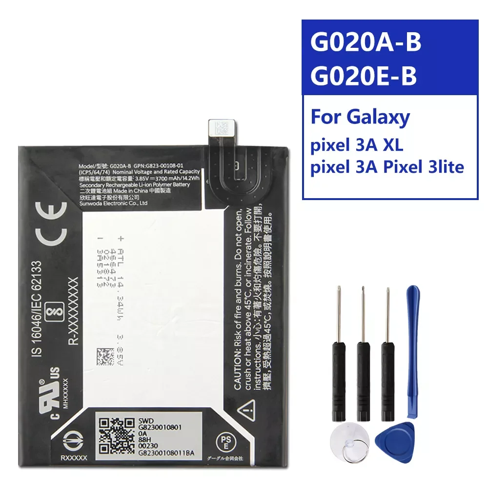 Original Replacement Battery For Google Pixel 3A XL G020A-B Google Pixel 3A Pixel 3Lite G020E-B Genuine Battery
Original Replacement Battery For Google Pixel 3A XL G020A-B Google Pixel 3A Pixel 3Lite G020E-B Genuine Battery