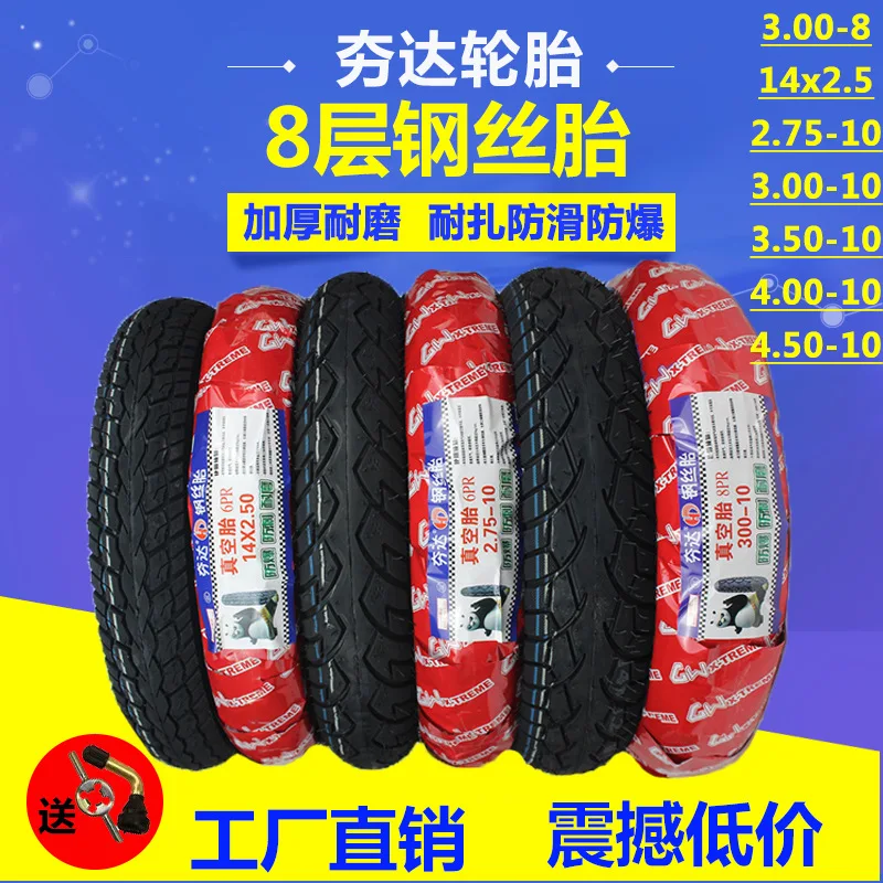 Ramada Tyre of Steel Wire14x2.5/2.75 300-8 3.00/350/400-10-12Outer Tire Vacuum Tire Jinyu
Ramada Tyre of Steel Wire14x2.5/2.75 300-8 3.00/350/400-10-12Outer Tire Vacuum Tire Jinyu